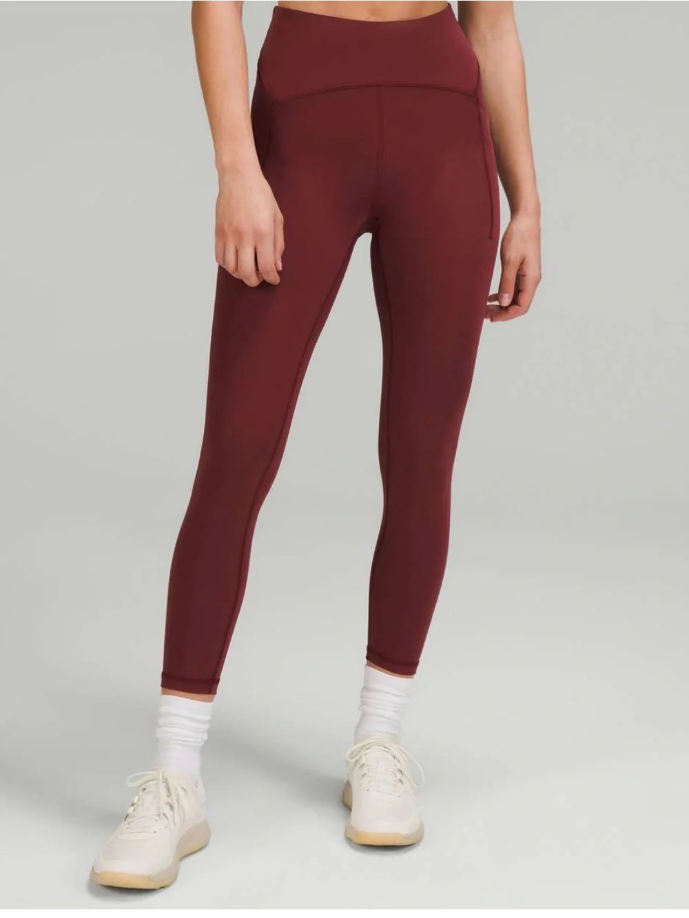 Lululemon High-Waist burgundy Active Leggings size 10